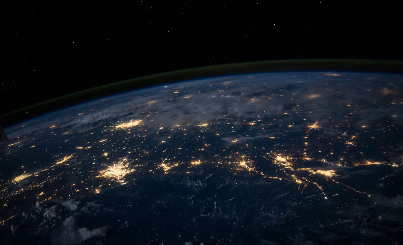 Earth's illuminated horizon seen from orbit